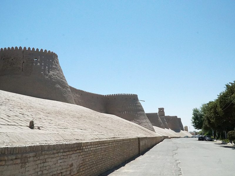 The city walls of Itchan Kala, Khiva's old town